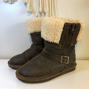 BearPaw Madison suede boots